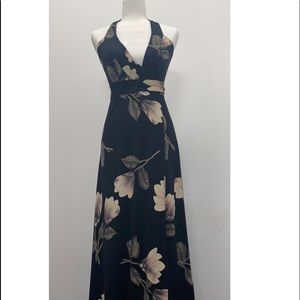 Veronica M Floral Black Dress
